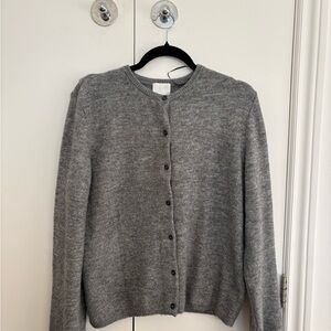 H&M Heather Gray Button-Up Cardigan - XS